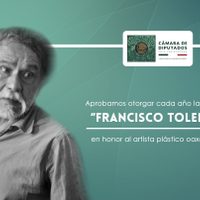 Diputados instituyen la Medalla Francisco Toledo para artistas con enfoque social