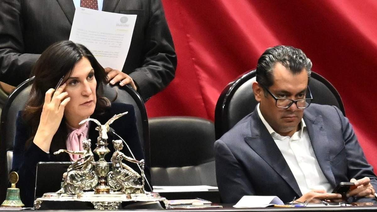 Kenia López Rabadán y Sergio Gutiérrez Luna