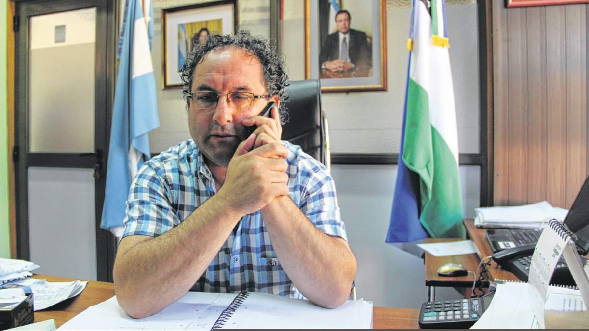 Sergio Hernández, intendente de Lamarque. Fuente: (Twitter)