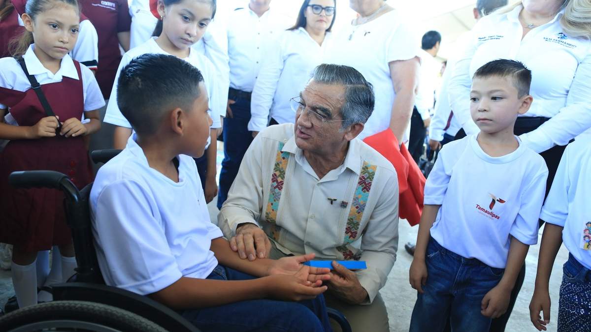 Tamaulipas participa con el presidente López Obrador en ceremonia del nuevo ciclo escolar