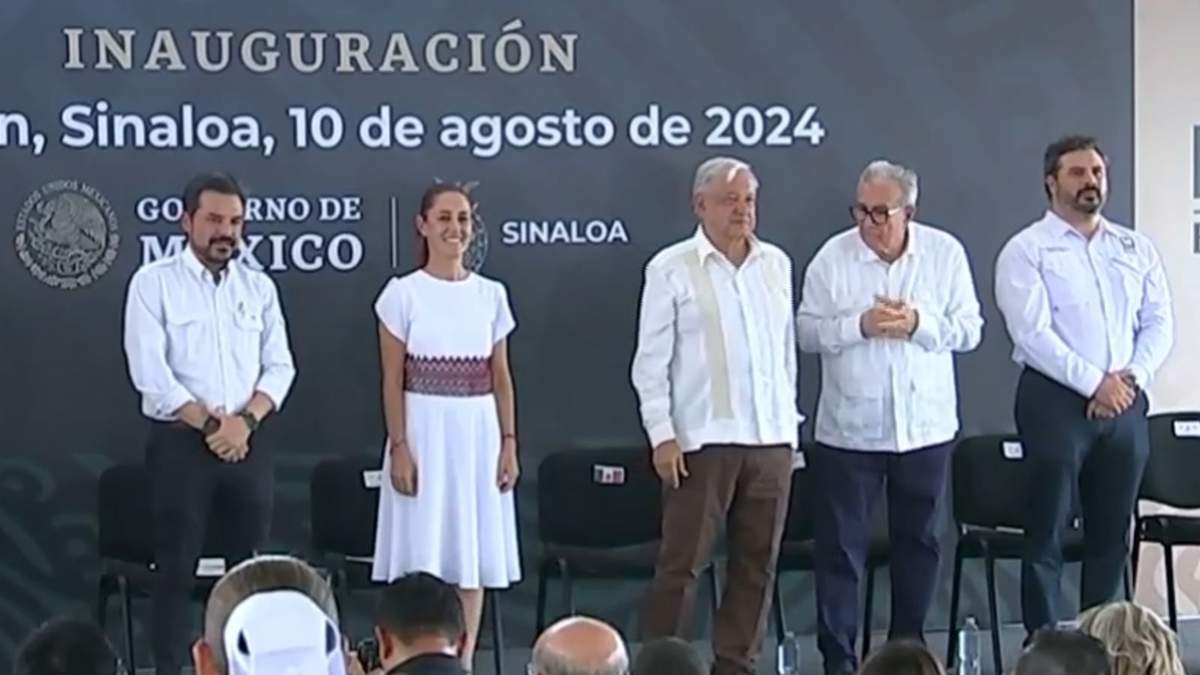 Sheinbaum, AMLO y Rubén Rocha en Sinaloa