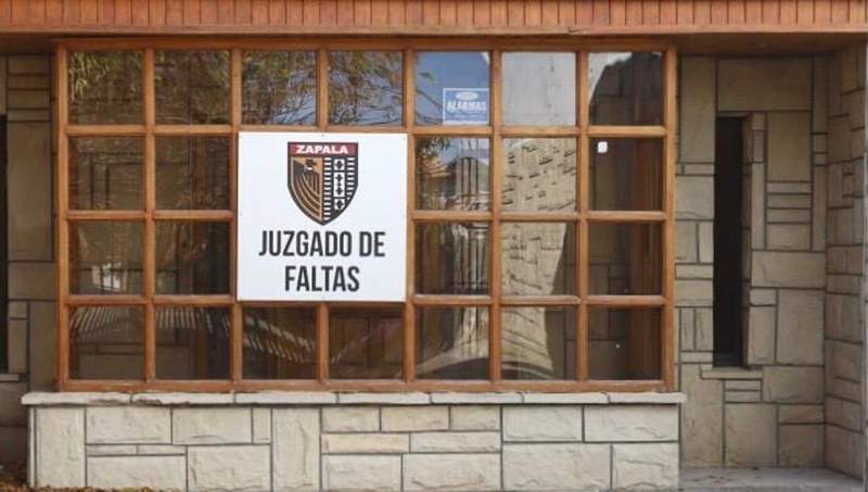 Oficinas del Juzgado Municipal de Faltas Zapala. Fuente: (Twitter)