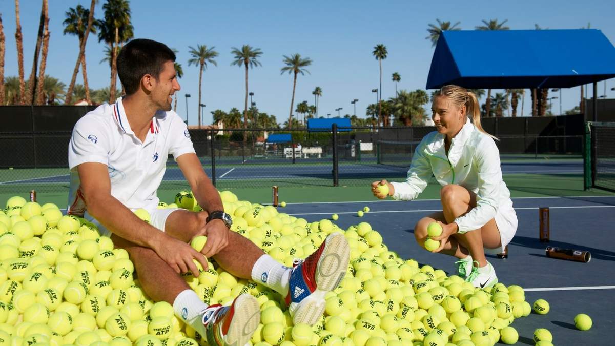 Sharapova y Djokovic. Fuente (Instagram)