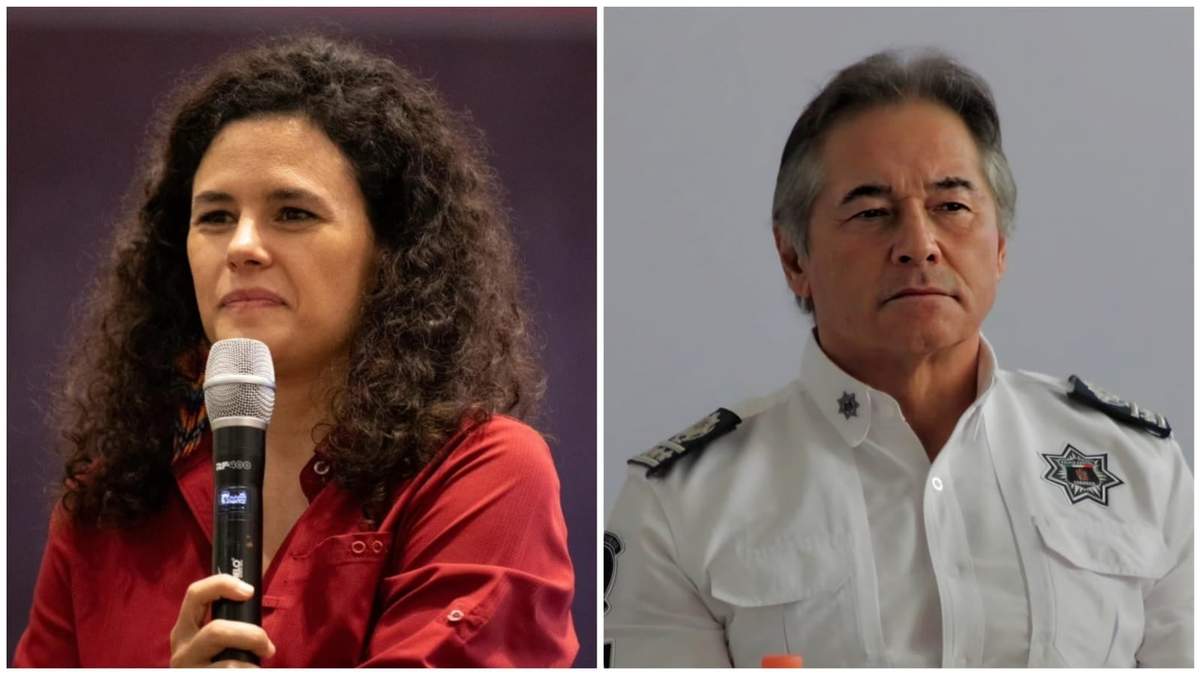 La presidenta nacional de Morena, Luisa María Alcalde, en Tabasco, y el exsecretario de Seguridad y presunto líder de La Barredora, Hernán Bermúdez Requena