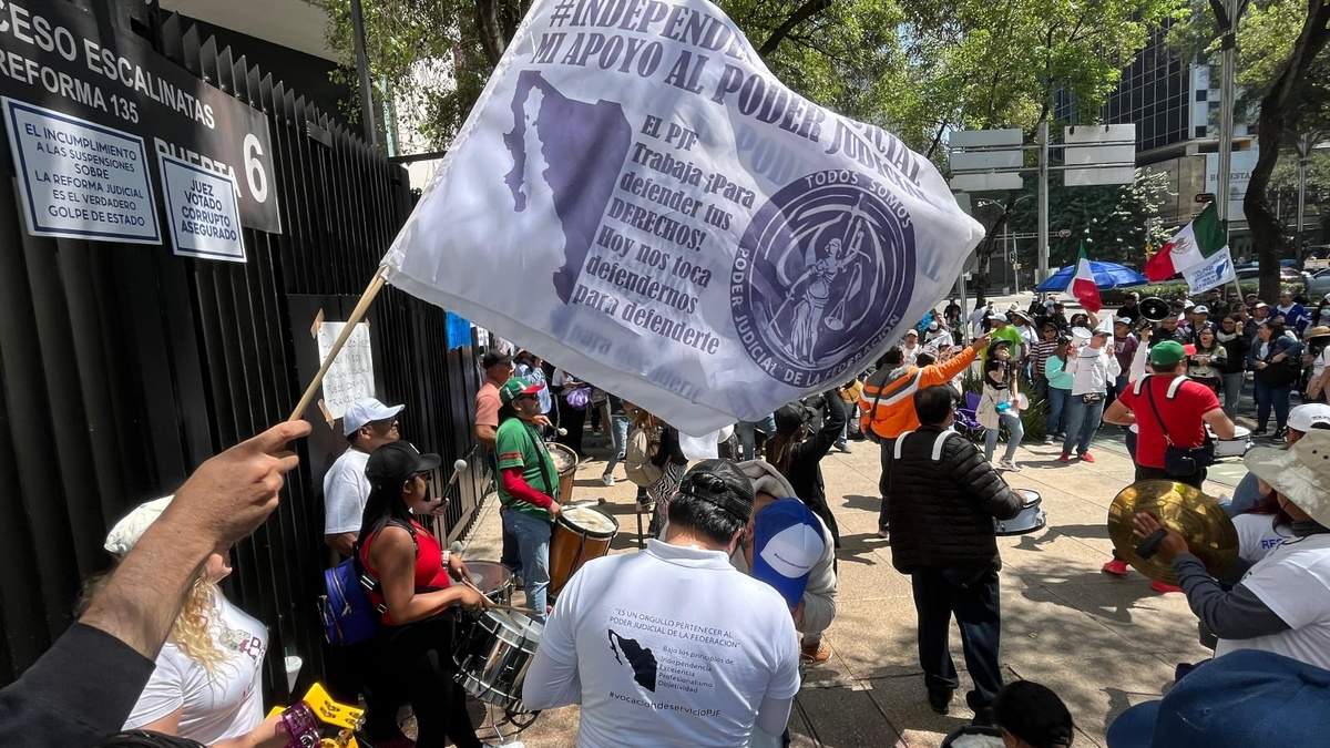 La protesta de trabajadores del Poder Judicial