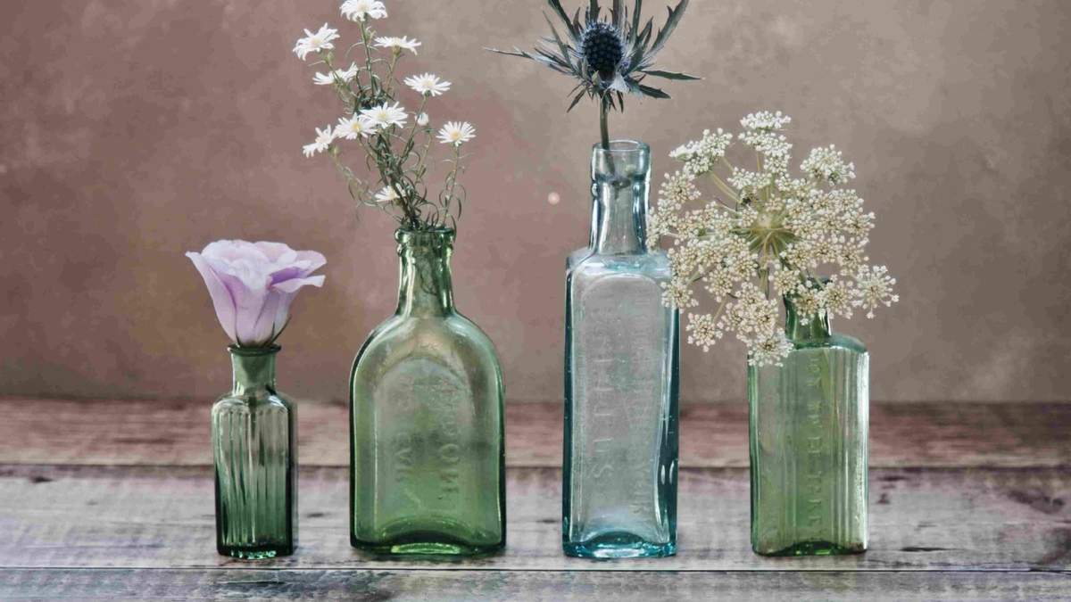 Cómo reciclar con botellas de vidrio. Fuente: (X)