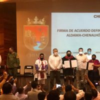 Con la firma de un "acuerdo definitivo", Aldama y Chenalhó ponen fin a conflicto agrario