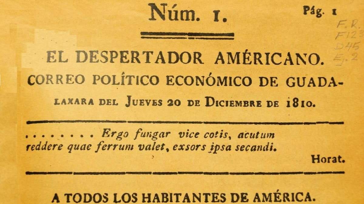 Primer número del periódico insurgente