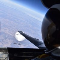 La foto que sacó el Ejército americano sobre los globos espías chinos