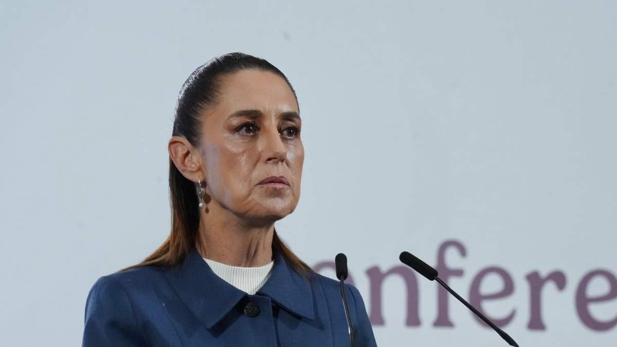 La presidenta Claudia Sheinbaum en la conferencia matutina de Palacio Nacional, este martes 2 de septiembre de 2025