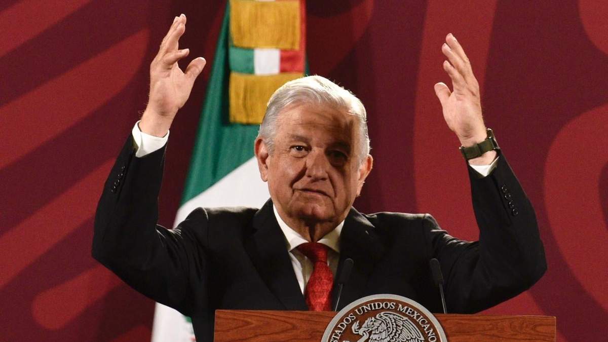 El presidente durante su conferencia matutina