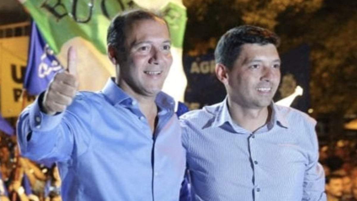 El gobernador y el vicegobernador de la Provincia de Neuquén, Omar Gutiérrez y Marcos Koopmann. Fuente: (Twitter)