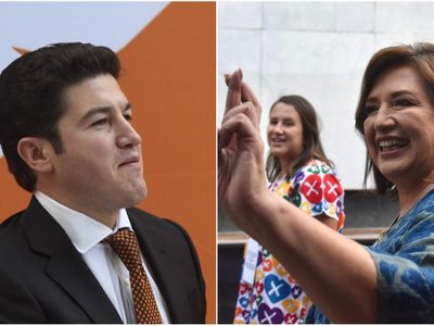 Samuel García llama “corriente” a Xóchitl Gálvez por mostrar carteles en el debate