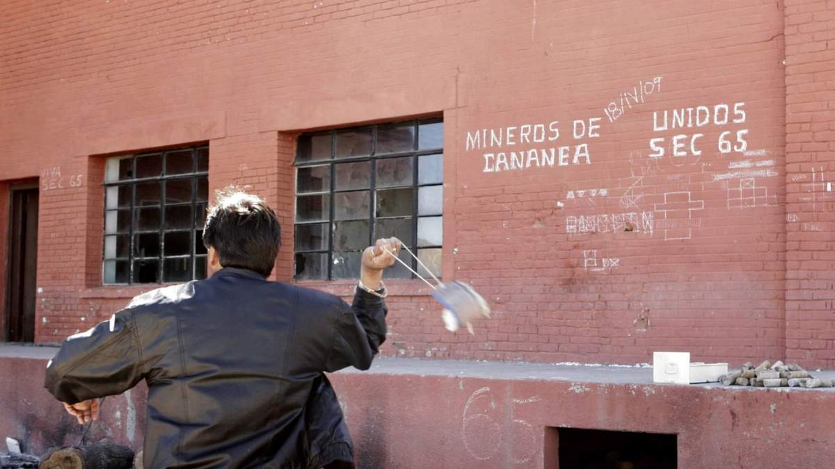Inmediaciones de la mina de cananea, en Sonora, cuyos trabajadores estaban en huelga