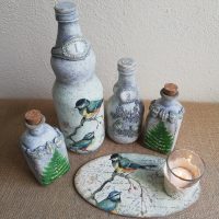 Con 1 botella de vidrio y argollas de tus cortinas viejas, hacé este proyecto ideal para regalar o emprender