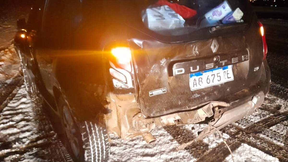 Siniestro vial en cercanía a Villa La Angostura. Fuente: (Facebook)
