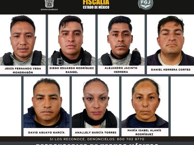 Dan 47 años de prisión a siete expolicías de Nicolás Romero por "facilitar" un homicidio