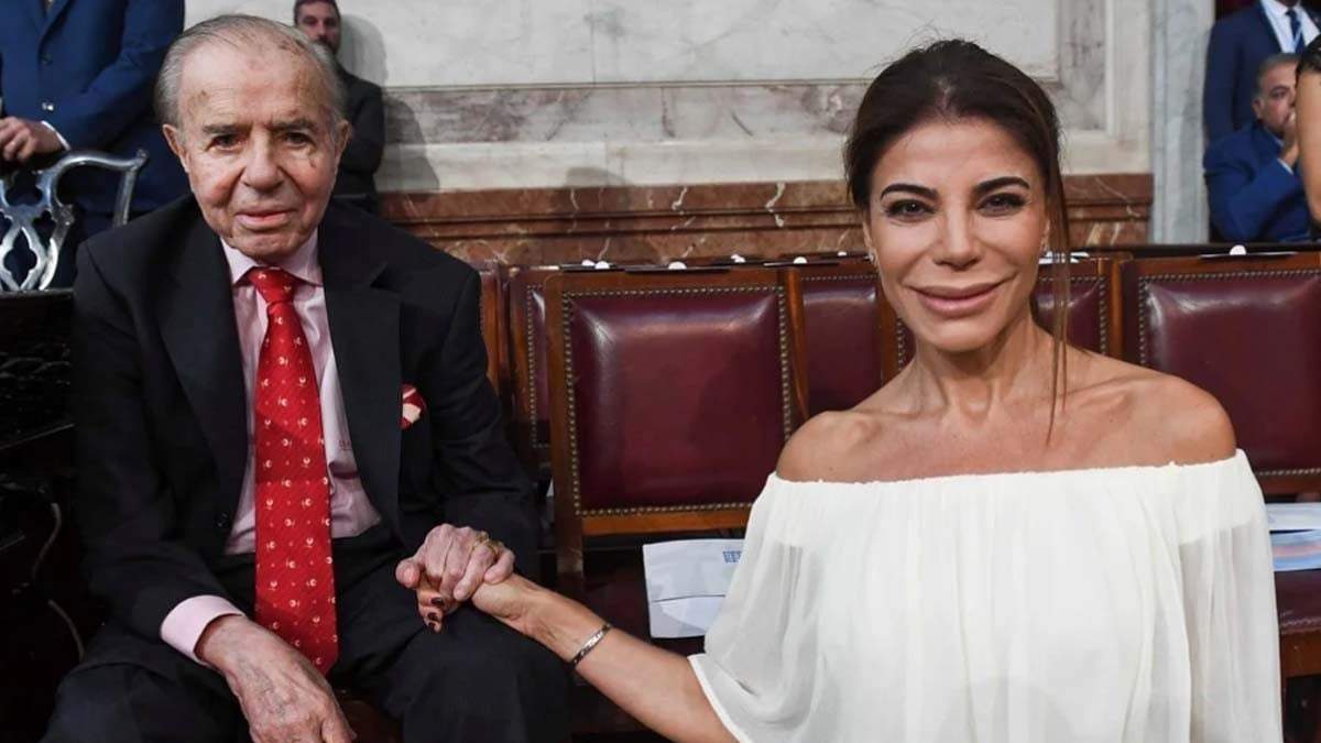 Carlos Menem y Zulemita. Fuente: (Twitter)