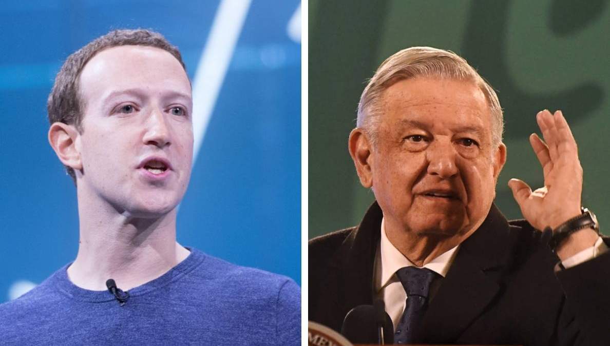 Mark Zuckerberg y López Obrador