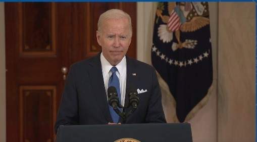 El presidente estadunidense Joe Biden, durante un evento en la Casa Blanca