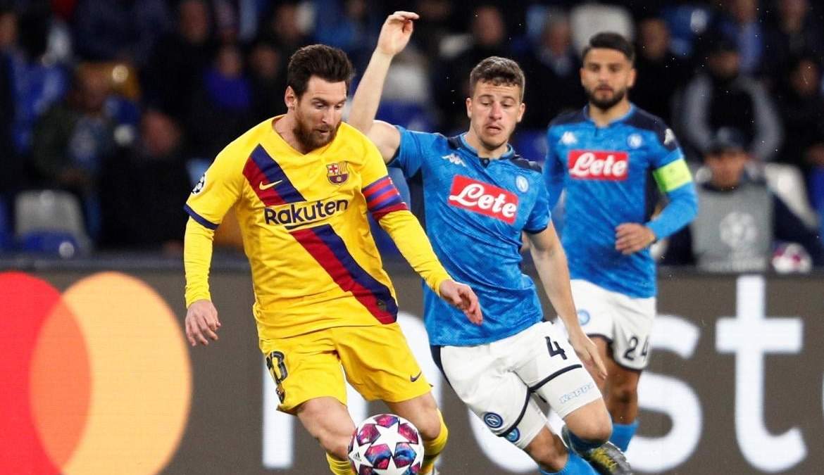 Lionel Messi vs Napoli. Fuente (Instagram)