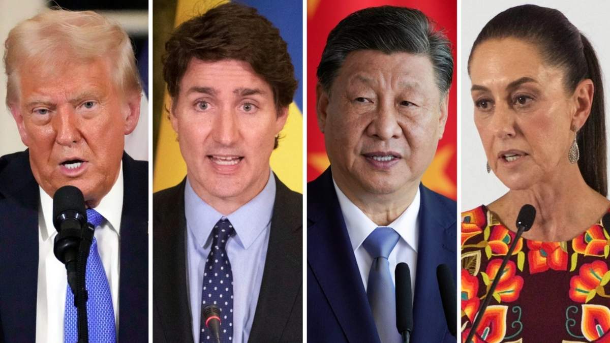 Trump, Trudeau, Xi Jinping y Sheinbaum