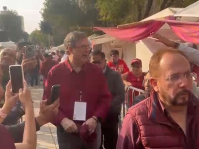 Reaparece Marcelo Ebrard en el cierre de precampaña de Sheinbaum (Video)
