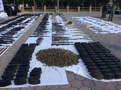 Anuncian megadecomiso de armas y droga en Tamaulipas; narco prohíbe difusión a la prensa local