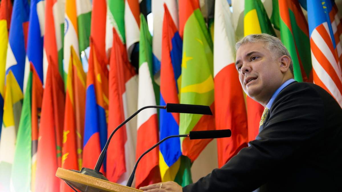 El presidente colombiano Iván Duque