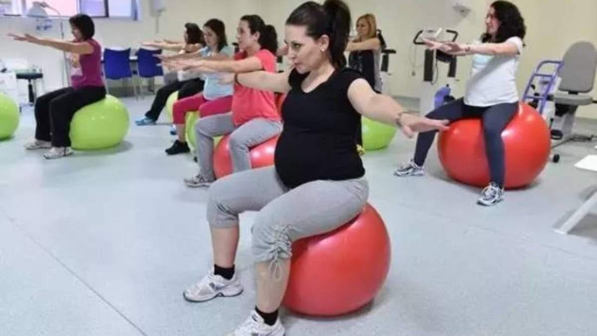 Embarazadas haciendo ejercicio