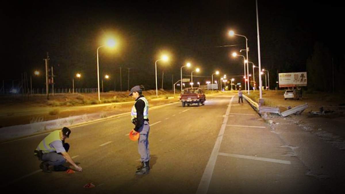 Accidente sobre ruta 7 - Centenario Fuente: (Instagram)