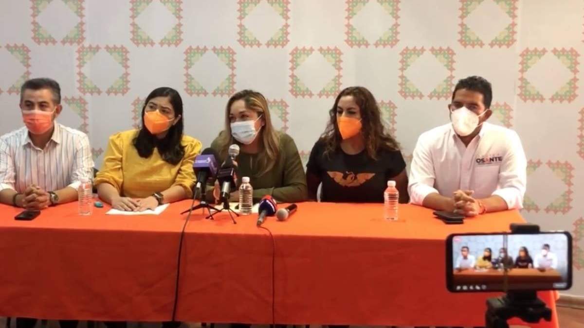 Conferencia de MC para denunciar las amenazas a su candidata