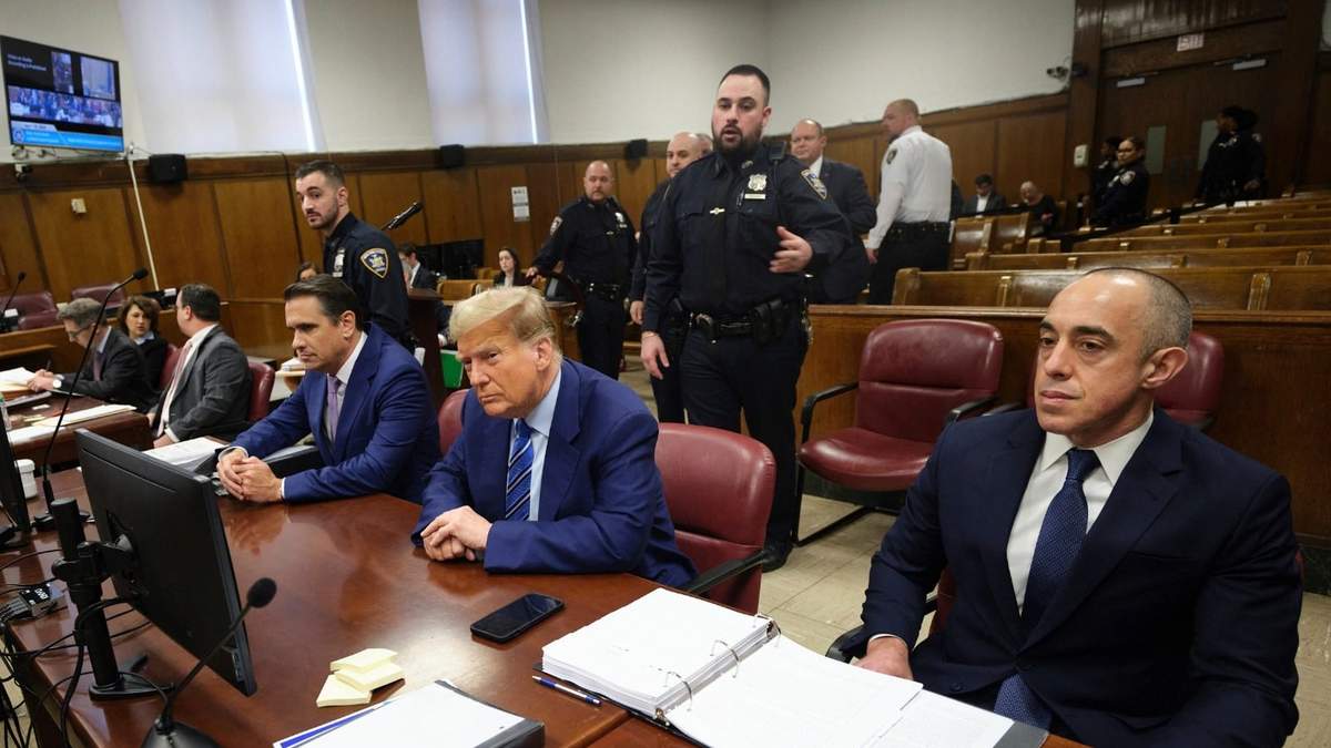 Donald Trump en la corte penal de Manhattan