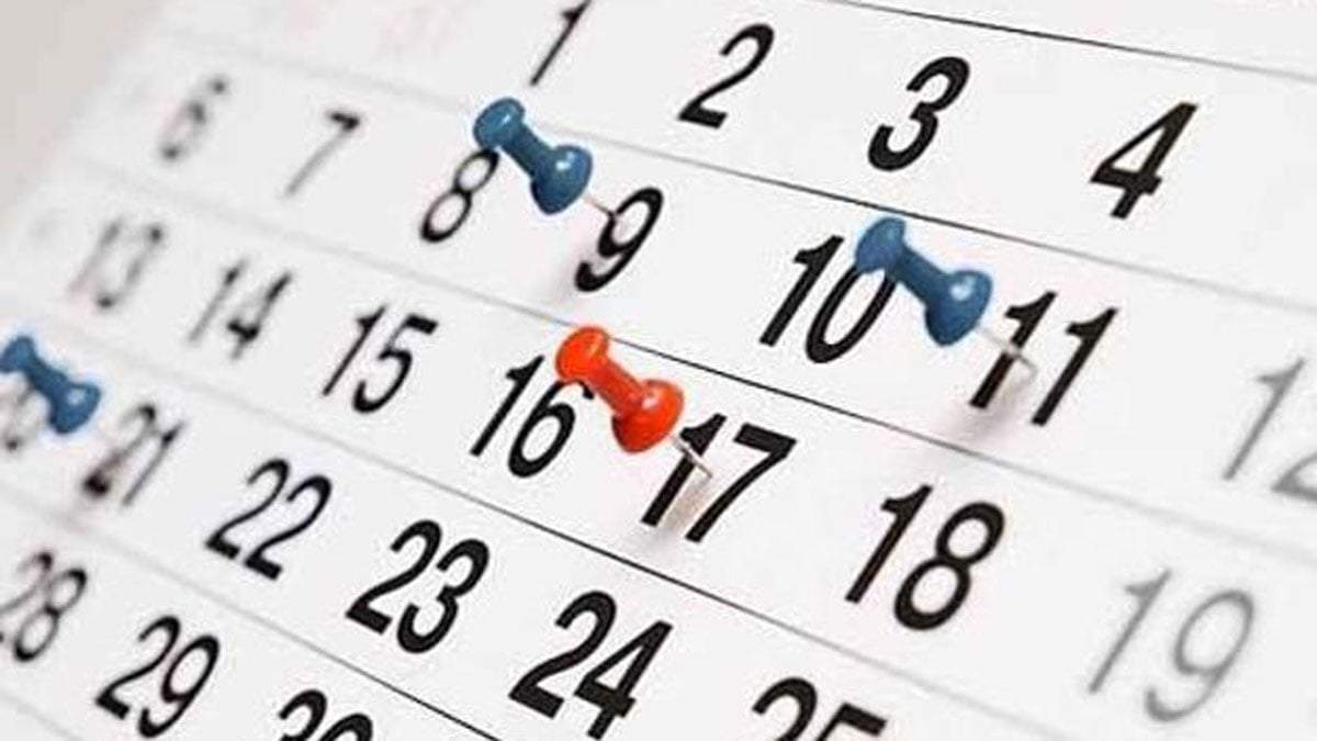 Calendario de diciembre. Fuente: (Twitter)