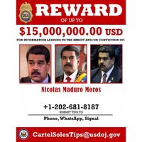EU acusa a Maduro de narcoterrorismo y ofrece recompensa de 15 mdd por su captura