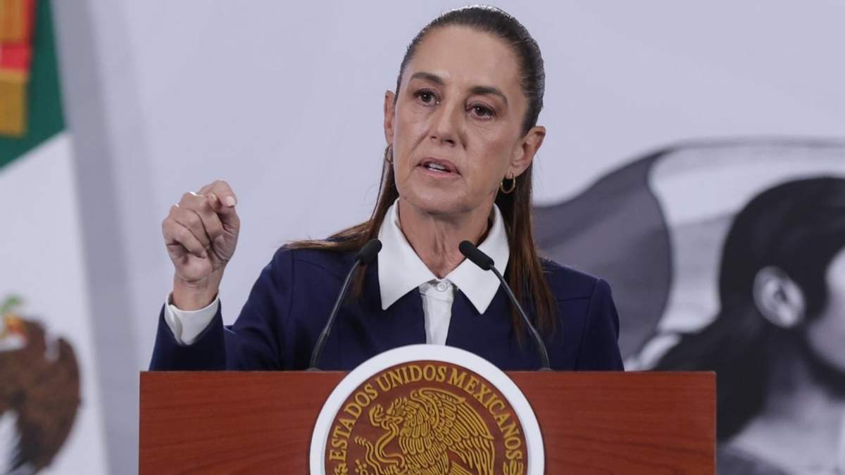 La presidenta Claudia Sheinbaum en la mañanera