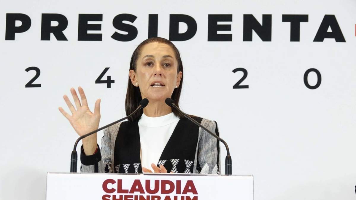 Claudia Sheinbaum en su conferencia del lunes