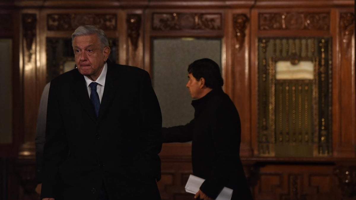 El presidente López Obrador en su conferencia matutina