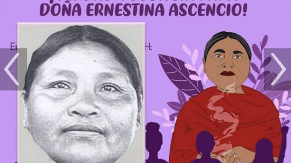 Ernestina Ascencio, indígena presuntamente asesinada en 2007. Foto: @mujeresyla6a