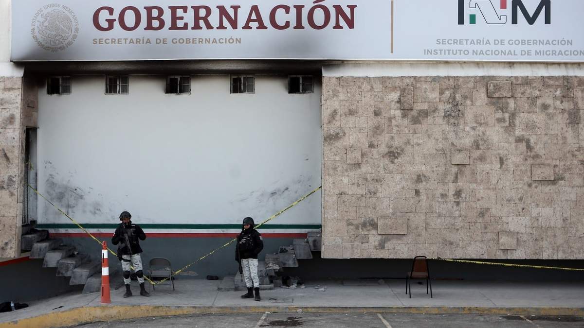 Centro de detención incendiado en Ciudad Juárez