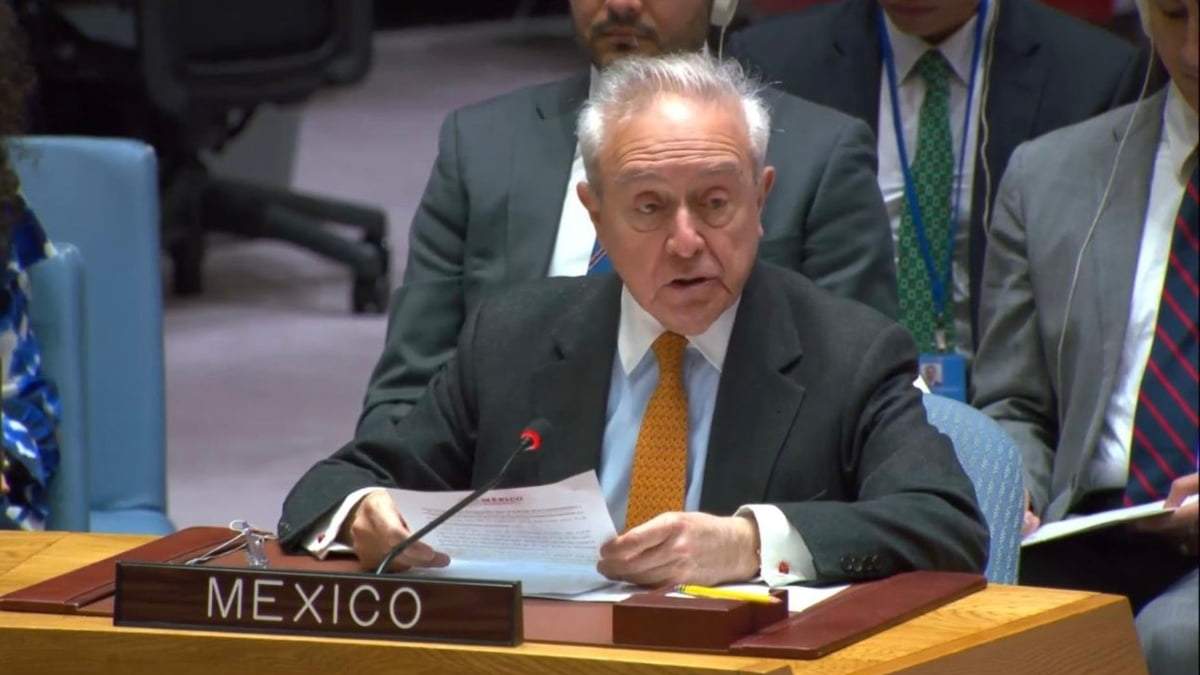 El representante de México ante la ONU, Héctor Vasconcelos y Cruz