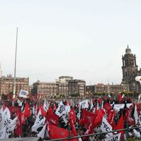 Marca jaloneo por outsourcing entre la CTM y la CROC conmemoración del Día del Trabajo