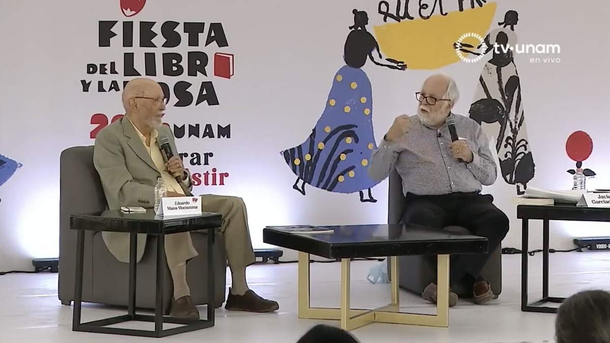 El arqueólogo Eduardo Matos Moctezuma y el académico Javier Garcíadiego