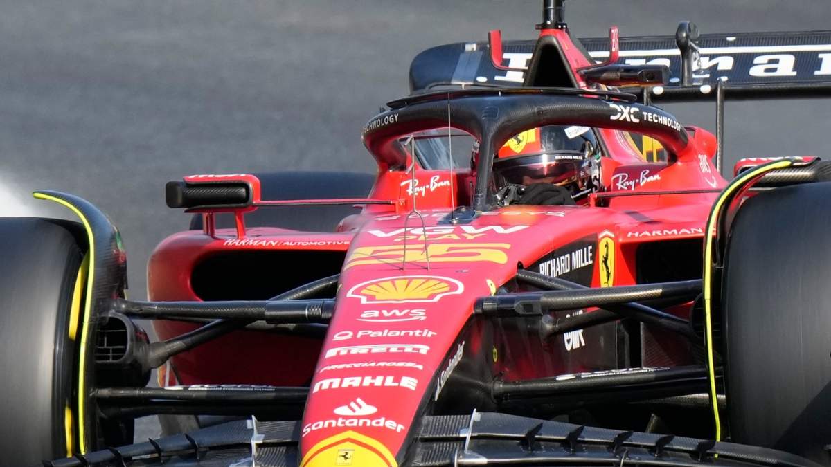 El auto de Carlos Sainz, de Ferrari