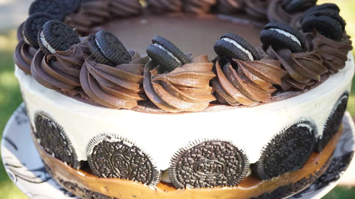 Torta de oreo. Fuente: (X)
