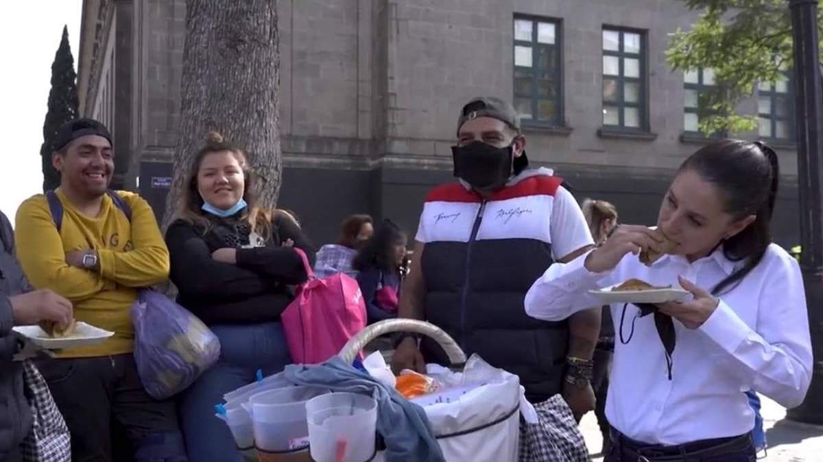 La jefa de gobierno en el video
