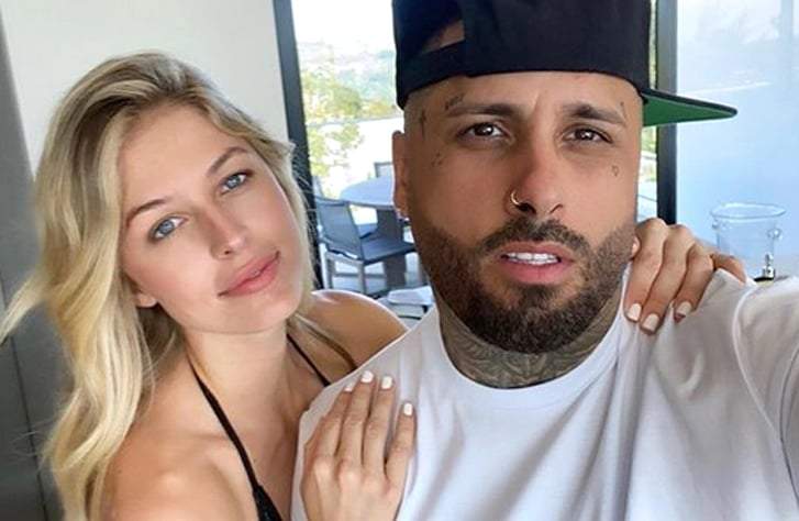 Nicky Jam y su novia. Fuente: (Instagram)