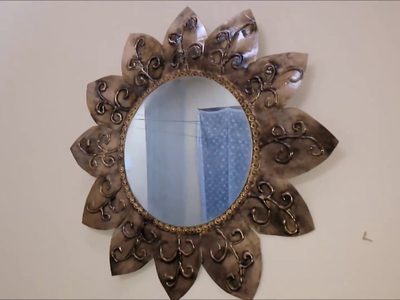 Si tenés lana o cualquier tejido en casa, mirá la fabulosa y fácil forma en la que podés decorar tus espejos