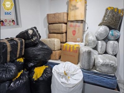 Decomisan 400 kilogramos de mariguana en la colonia Morelos de la CDMX
