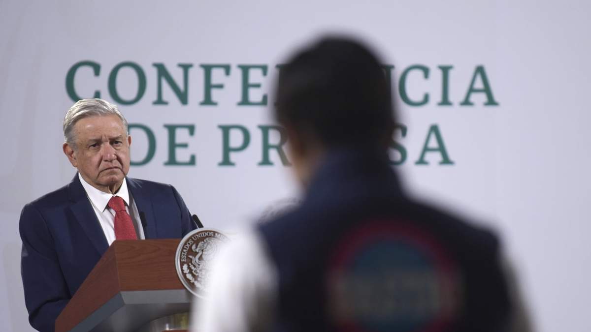 El presidente Andrés Manuel López Obrador en su conferencia matutina